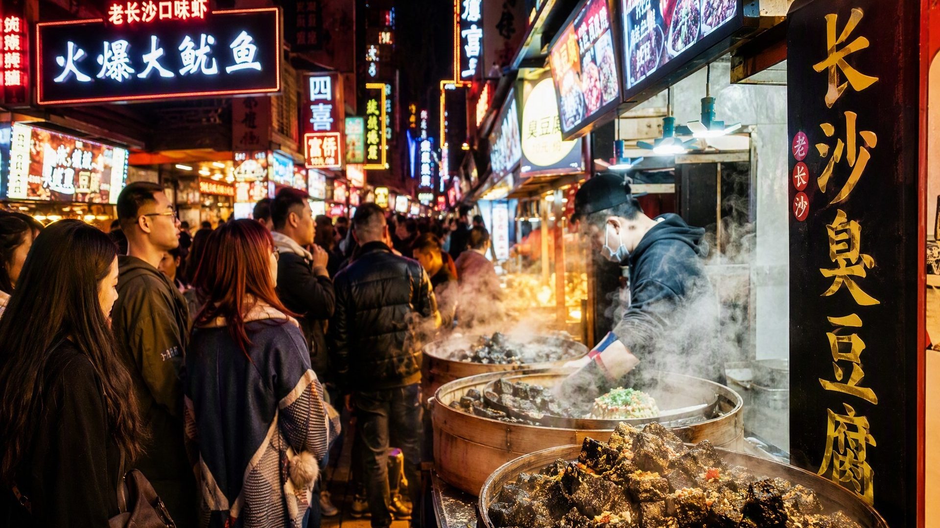 Stinky tofu alley — the smoky queue that never shortens