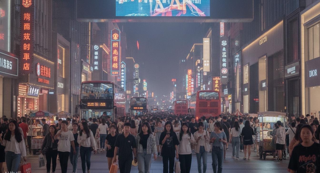 Chunxi Road — glass, neon, and a hundred years of urban energy