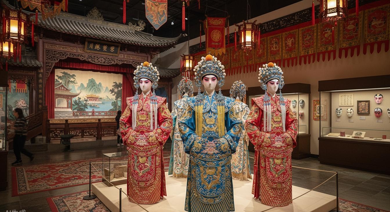 Cantonese Opera — silk robes and painted faces, stories sung in dialect