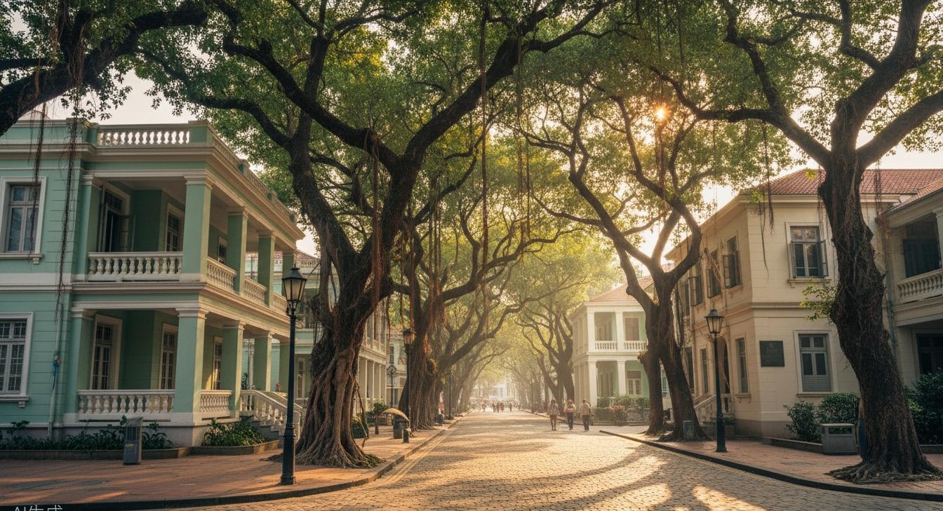 Shamian Island — colonial mansions under banyan trees, Guangzhou's quietest elegance