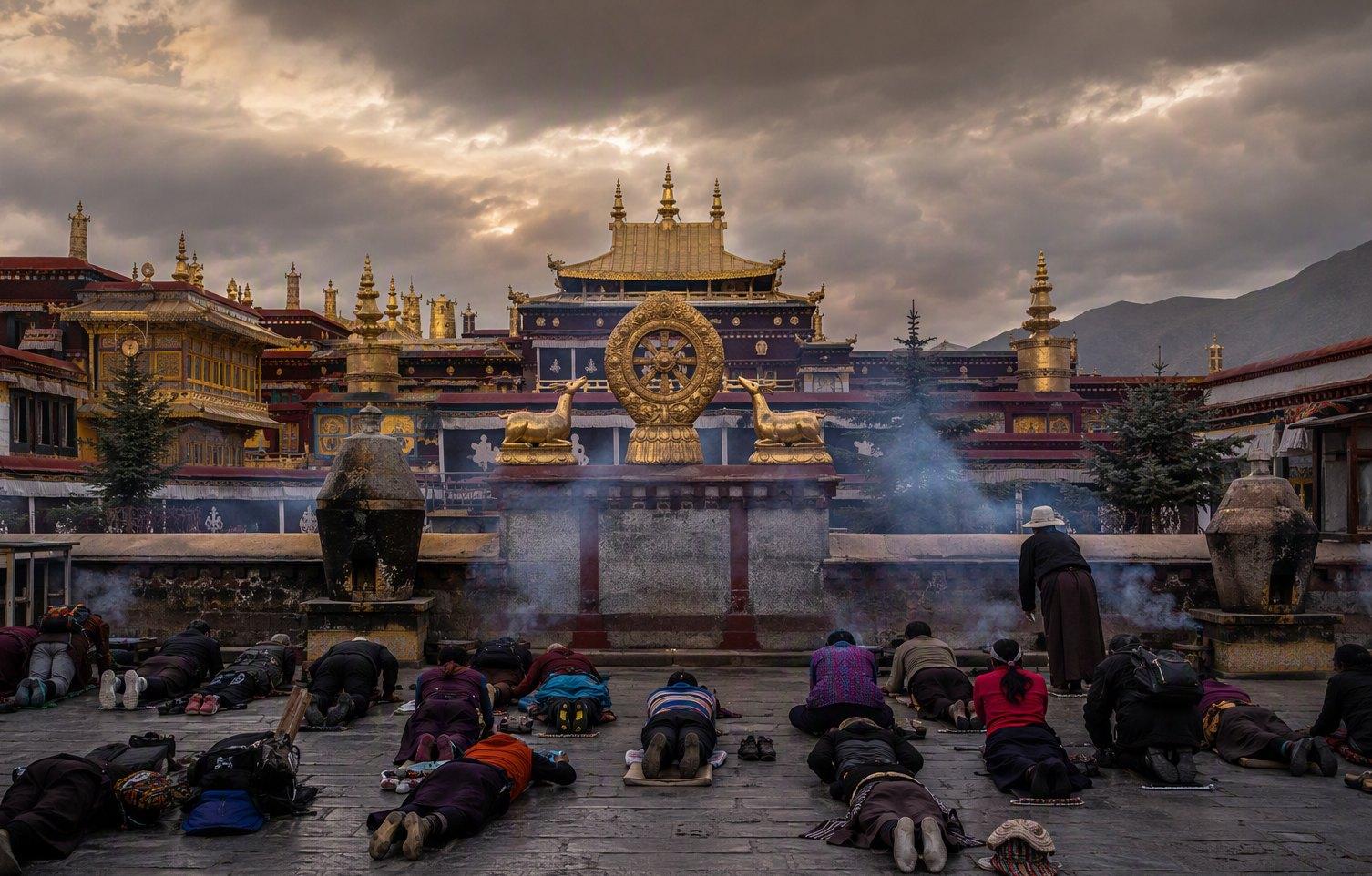 Golden roofs of Jokhang Temple