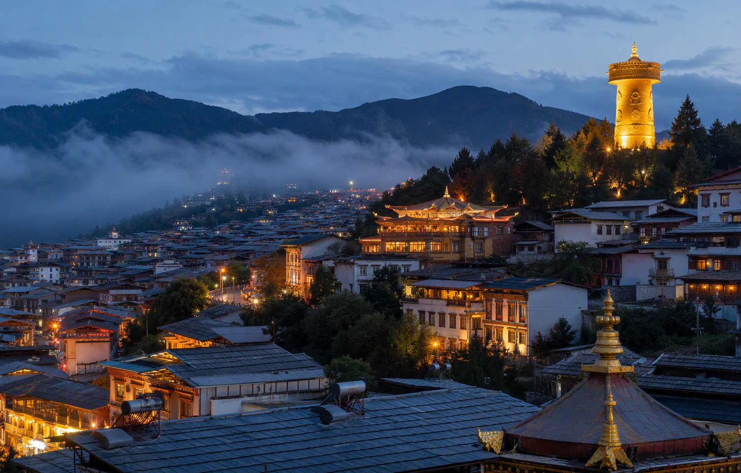 Dukezong — the Moonlight City, and the world's largest gilded prayer wheel