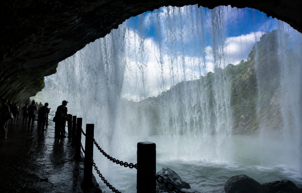 Inside the Water Curtain Cave